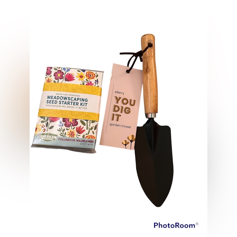 American Meadows Gardening Shovel/Trowel and Seed Kit